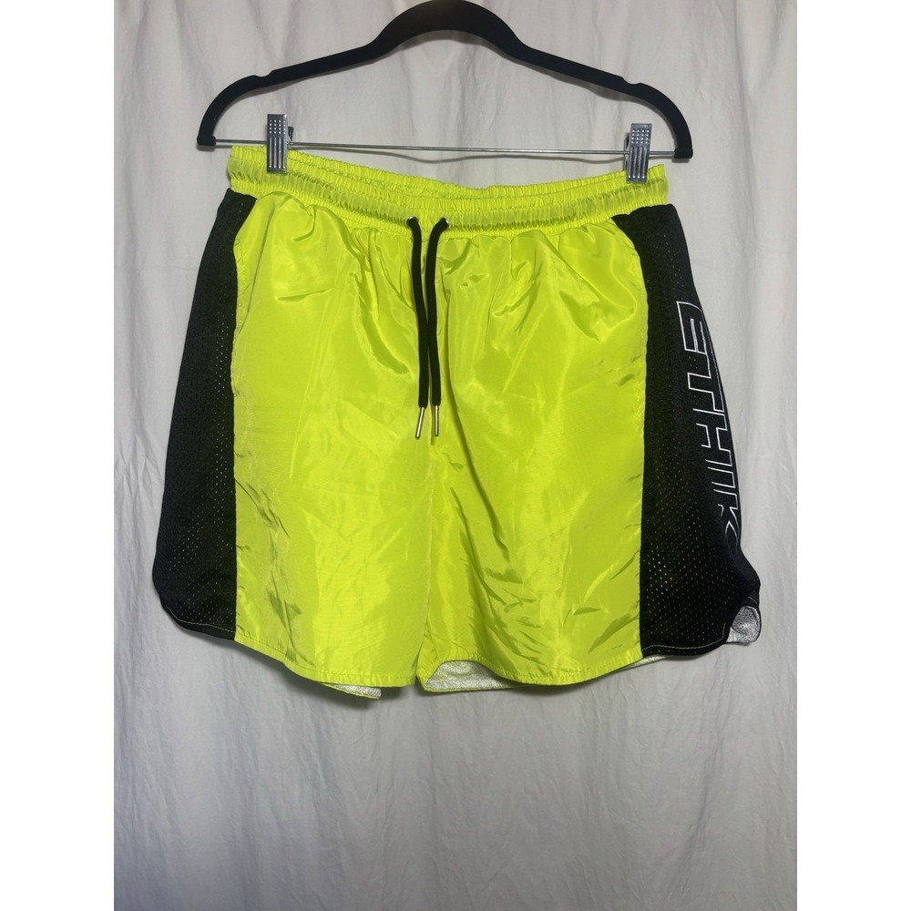 Ethik Worldwide Women's‎ Bruckner Shorts Lime Green Black XL C18